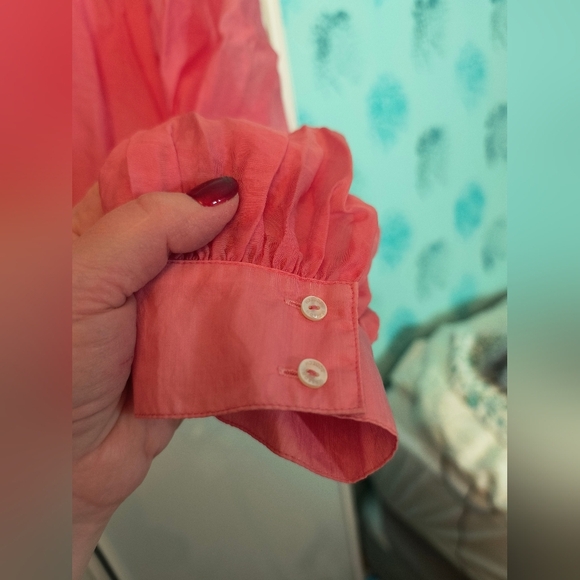 Scotch & Soda Shirt with Voluminous Sleeves Sz XL - Picture 6 of 10